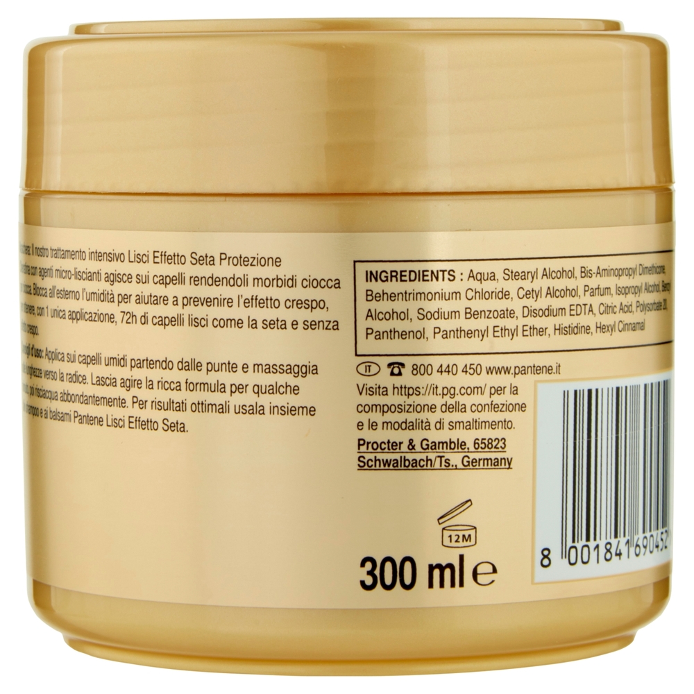 Pantene Pro-V X Moschino Maschera Protezione Cheratina Lisci Effetto Seta 300 ml